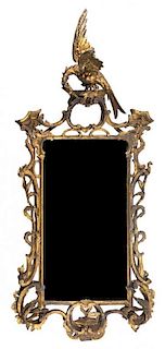 A George III Style Giltwood Mirror 52 x 24 inches.