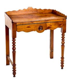 A Victorian Walnut Wash Stand Height 31 x width 28 1/4 x depth 16 inches.