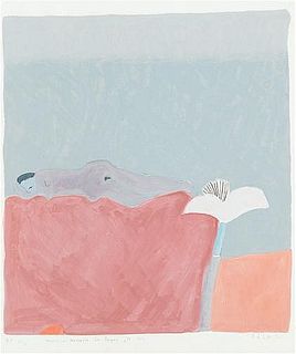 Joy Laville (England-Mexico, 1923-2018) Untitled/Sin Titulo, monoprint serigraph on paper
