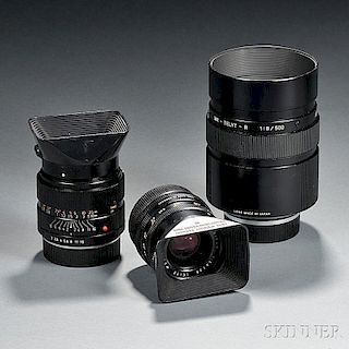 Three Leitz Lenses in Leica-R-Mount