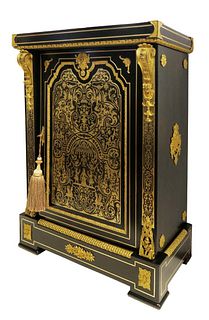 19th C. French  Napoleon III Boulle Cabinet