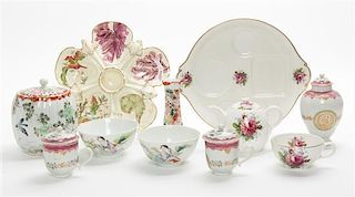 * A Collection of Porcelain Articles Width of first 9 inches.