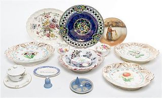 * A Collection of English Ceramic Articles Width of widest 12 1/2 inches.