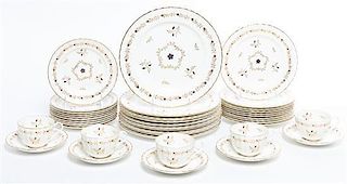 * A Royal Worcester Partial Dinner Service Diameter of dinner plates 10 1/4 inches.
