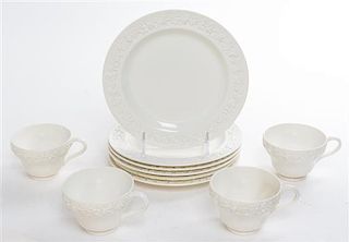 * A Group of Wedgwood Queen's Ware Articles Diameter of plate 8 1/4 inches.