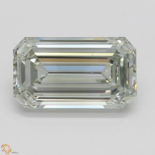 1.21 ct, Natural Fancy Light Gray Green Even Color, VS1, Emerald cut Diamond (GIA Graded), Appraised Value: $60,100 