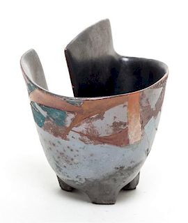 * A Studio Pottery Cup Height 4 inches.