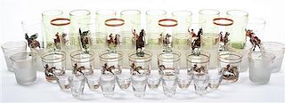 * A Collection of Modern Glassware Height of tallest 5 1/2 inches.