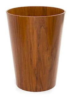 * An American Rosewood Waste Paper Basket, Gladmark Height 13 inches.