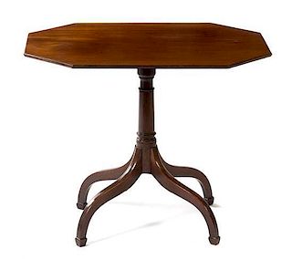 * A Regency Style Mahogany Side Table Height 23 x width 27 x depth 21 inches.