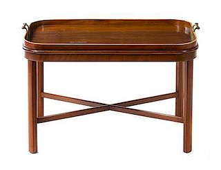 * A Regency Style Mahogany Tray Table Width 30 1/2 inches.