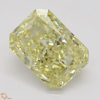 2.02 ct, Natural Fancy Yellow Even Color, VS1, Radiant cut Diamond (GIA Graded), Appraised Value: $39,500 