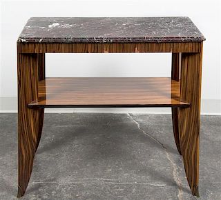 An Art Deco Style Console Table. Height 28 1/2 x width 33 inches.
