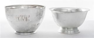 * Two American Silver Footed Bowls, , comprising an example by Randahl and an example by Webster.