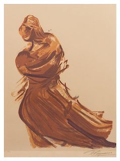 * David Alfaro Siqueiros, (Mexican, 1896-1974), Maternity. Limited, signed.