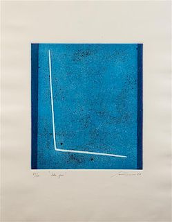 * Giuseppe Santomaso, (Italian, 1907-1990), Blue Space
