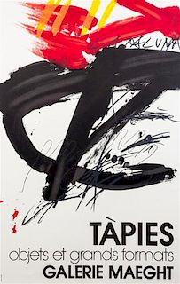 * After Antonio Tapies, (Spanish, 1923-2012), Objets et frands formats, Galerie Maeght