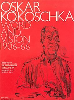 * Three Oskar Kokoschka Posters 20 1/2 x 15 1/4 inches.