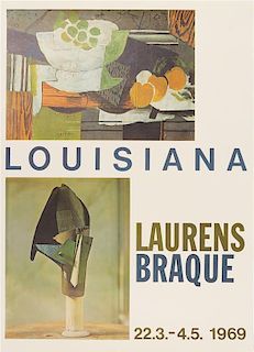 * After Claude Laurens Braque, (20th century), Louisiana Exhibition Poster, 1969