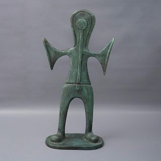 NORMAN BARDAVID. SXX. Sin título. Firmado. Escultura en bronce patinado I/IX. 60 cm de altura.