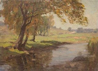 * Franz Biberstein, (Swiss, 1850-1930), Landscape