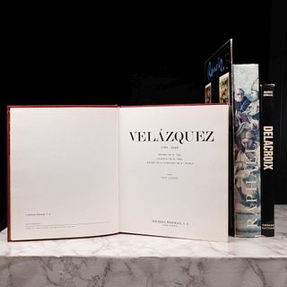 Libros sobre pintores Europeos. The Complete Work of Raphael / Delacroix / Velázquez 1599 - 1660. Piezas: 4.