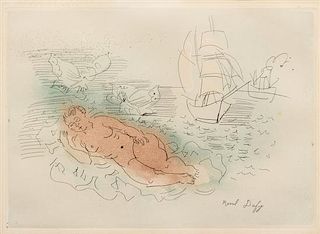 Raoul Dufy, (French, 1877-1953), Baigneuse