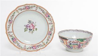 * Two Chinese Export Articles Diameter of plate 9 inches.