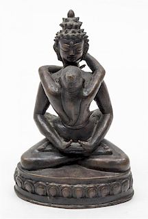 A Bronze Figure of a Bodhisattva Height 7 1/2 inches.