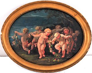 ALLEGORY OF THE SPRING  OIL PAINTING