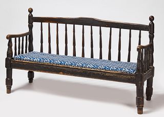 Country Bench with Cushion