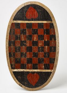 Oval Gameboard with Hearts