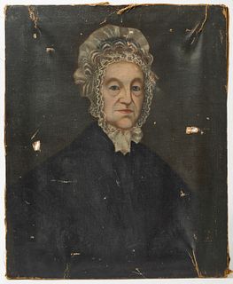 Folk Art Portrait of a Lady