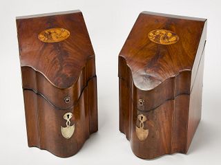 Antique Pair of Cutlery Boxes