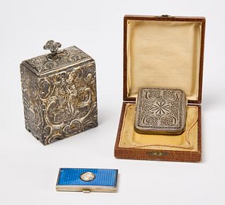 Sterling Silver Box - Compact and Cigarette Case