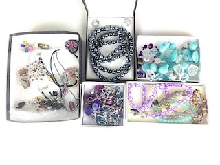 large lot of costume jewelry