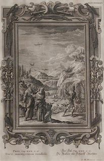 A Collection of Six German Engravings, Height 12 3/4 x width 8 3/8 inches.
