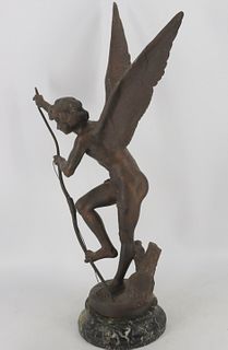 MARIE CASSAVETTI  (Greek Born 1843) Bronze .
