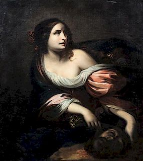 Italian School, (18th century), Portrait of Judith with the Head of Holofernes
