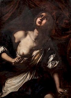 After Artemisia Gentileschi, (Italian, 1593-1652), Portrait of Lucretia