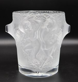Lalique France GANYMEDE Champagne Ice Bucket.