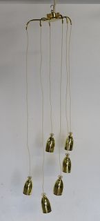 Paavo Tynell 6 Pendant Hanging Chandelier (Attr)