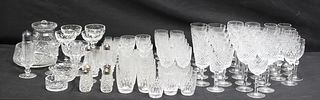 Large Waterford Crystal Stemware Grouping