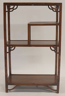 Multi-Tier Chinese Carved Wood Stand/Shelves.