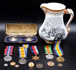MILITARIA. English War Medals and Gold Bullion