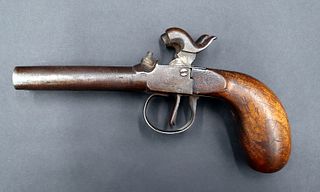 MILITARIA. Antique Belgian SxS Travelers Pistol.