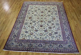 Vintage, Signed & Finely Hand Woven Carpet.