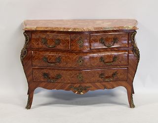 Vintage Louis XV Style Parquetry Inlaid