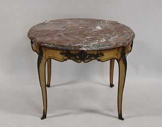 Louis XV Style Bronze Mounted Marbletop Center