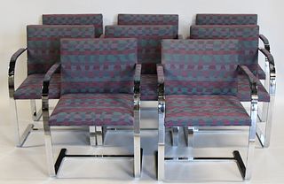 (8) Mies Van Der Rohe Bruno Chairs.